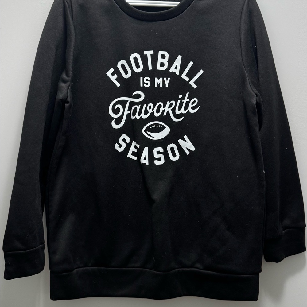 Black Football Season Men's Sweater